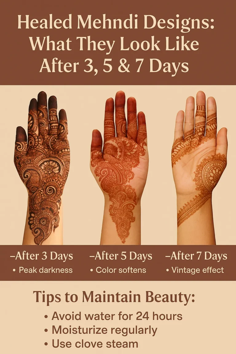 Healed Mehndi Designs