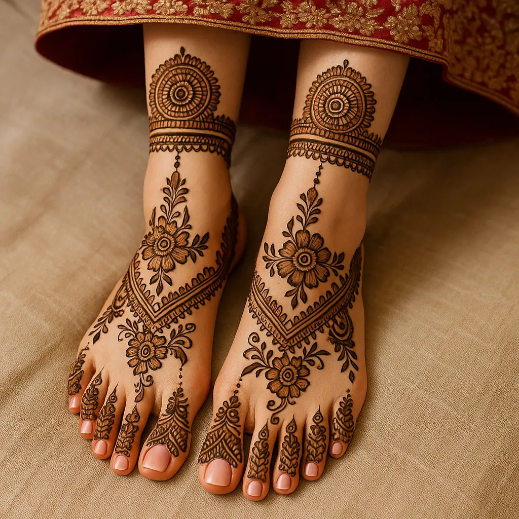 Feet Mehndi Designs