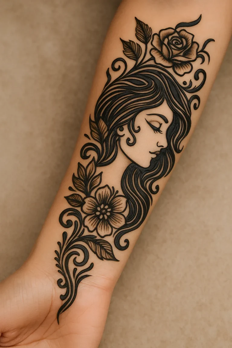 Tattoo-Style Mehndi Designs
